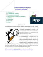 Investigación Cualitativa y Cuantitativa Diferencias y Limitaciones