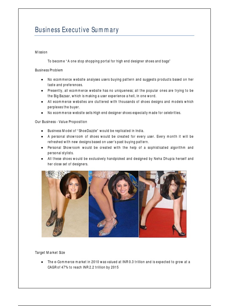 Business Executive Summary PDF | PDF | E Commerce | Consumer Behaviour