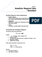 Download Materi 8 Analisis Regresi Dan Korelasi by dwianto agung siwitomo SN13529029 doc pdf