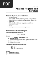 Materi 8. Analisis Regresi Dan Korelasi