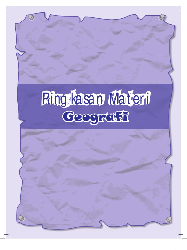 Ringkasan Materi Un Geografi Sma