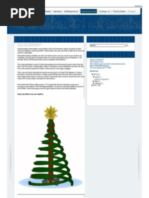 A Steel Christmas Tree by Tekla Structures!