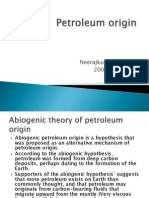 Petroleum Origin Neeraj