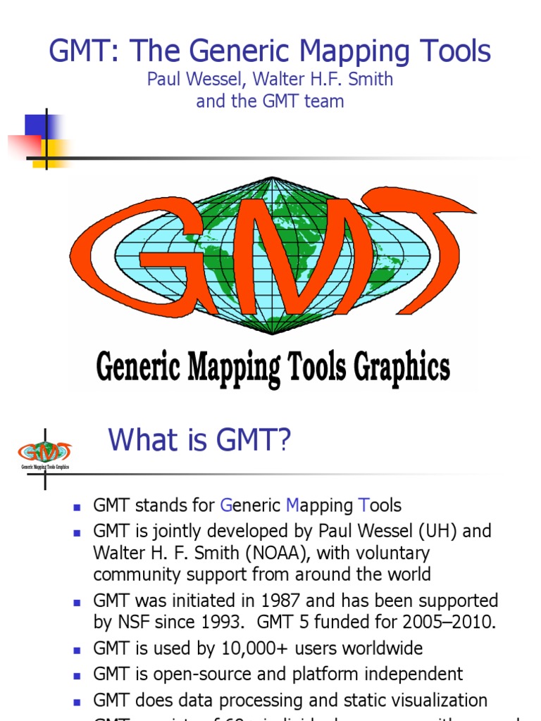 Overview of Generic Mapping Tools (GMT) | PDF | Digital Technology ...