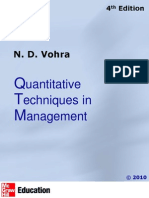 Uantitative Echniques in Anagement: N. D. Vohra