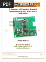 I M U, Robokits Datasheet