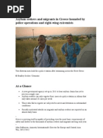 Asylum-Seekers and Migrants in Greece Hounded by Police Operations and Right-Wing Extremists