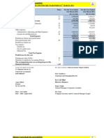 Balance Sheet and Statement of Profitloss 2011-12