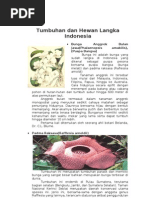 Tumbuhan Dan Hewan Langka