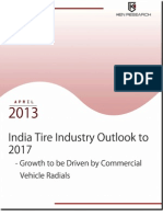 India Tire Industry To Reach USD 22,393.6 Million by 2017: Ken Research