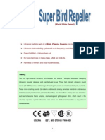 Technical - Write Up - Ultrasonic Bird Repeller Model - jwp-315