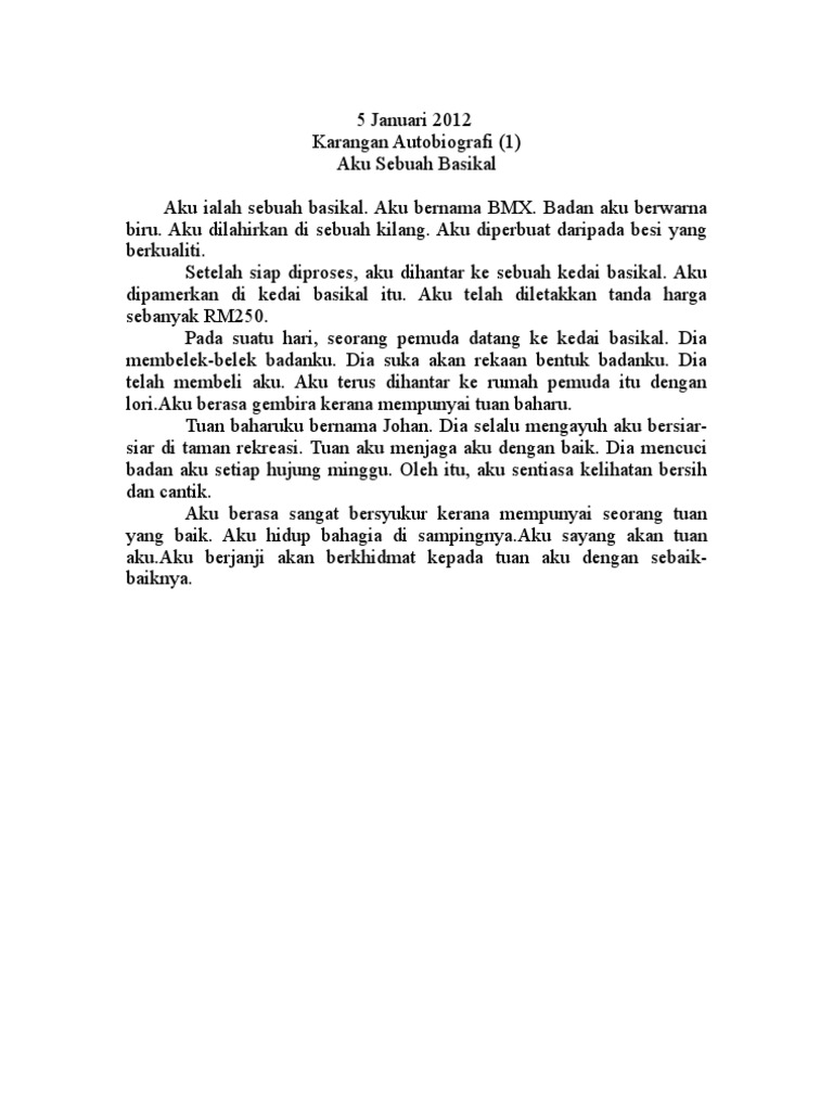 Aku Sebuah Basikal Pdf