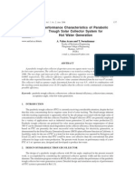 Performance Characteristics of Parabolic Trough Solar Collector System For Hot Water Generation