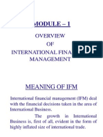 Module - 1: OF International Financial Management