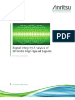 Signal Integrity Analysis of 28 Gbit-S Signals
