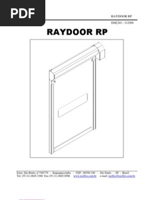 Manual Raydoor Rp Mecanico08 Rev 01 Pdf Quantidades Fisicas Fisica