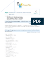 2a-Le Sujet - Les Classes Grammaticales Des Mots