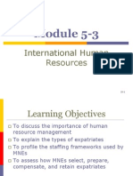 Module 5-3: International Human Resources