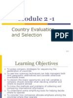 Module 2 - 1: Country Evaluation and Selection