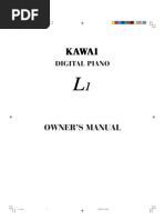 Download Kawai Digital Piano L1 Manual by Yair Karni SN135327633 doc pdf