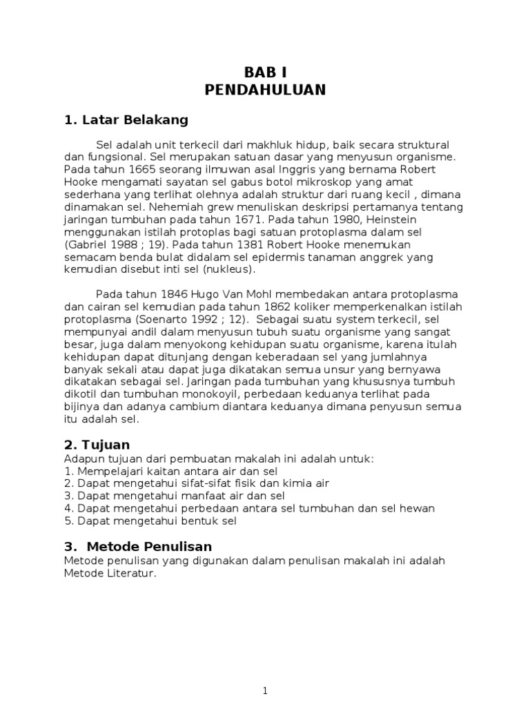  Makalah  Perbedaan Sel  Tumbuhan  Dan  Sel  Hewan 