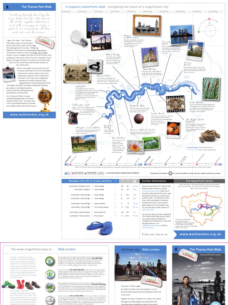 Thames Path Walk: Explore London's River | PDF | River Thames | London
