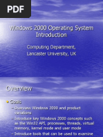 (Lecture 1) Windows 2000 OS Introduction