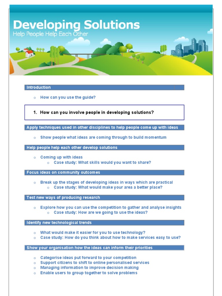 Engaging Communities for Innovative Solutions | PDF | Educational ...