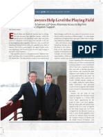 Charles Jones, The Lawyer's Lawyers Help Level The Playing Field, Attorney at Law Magazine, May 2011.