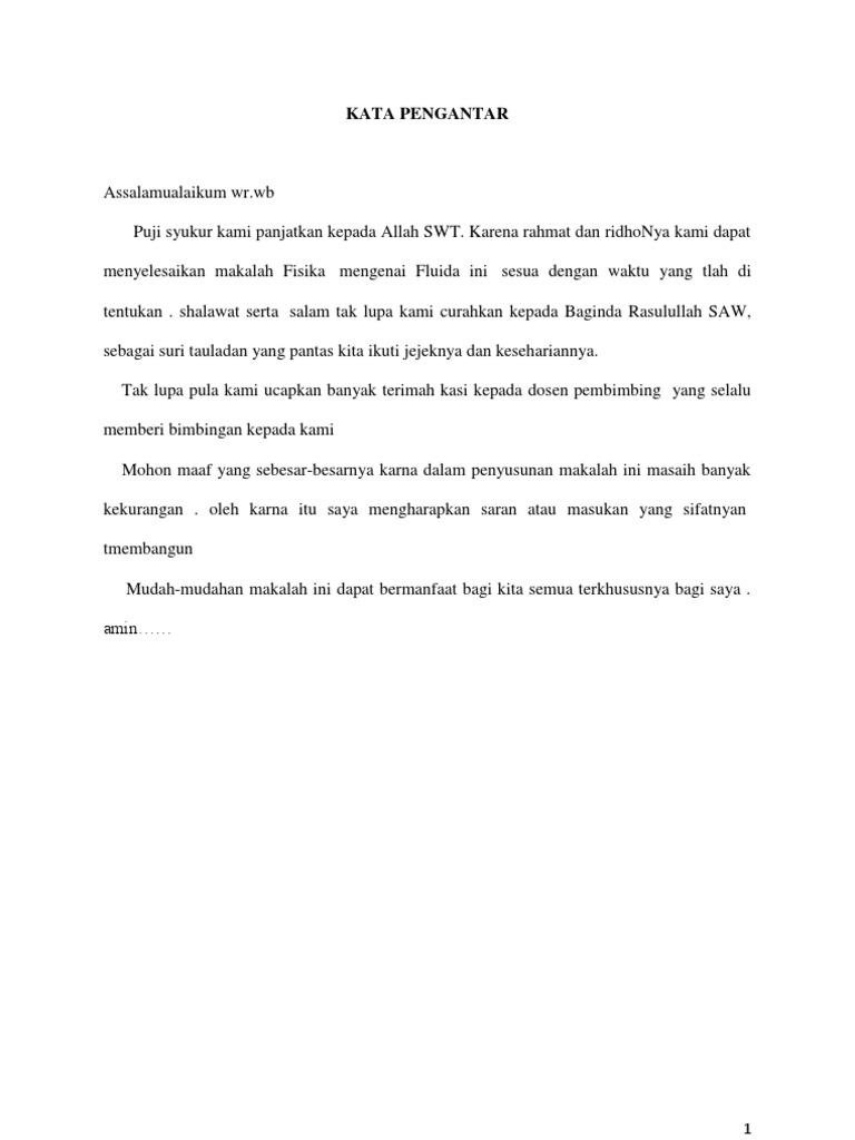 Makalah Fisika Fluida