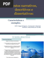 Tipos de Texto - Caracteristicas