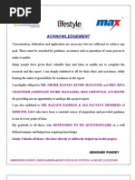 Download To study the consumer behaviour in Max lifestle retail lucknow by Abhishek Pandey SN13536622 doc pdf