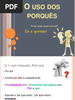 O uso dos porquês