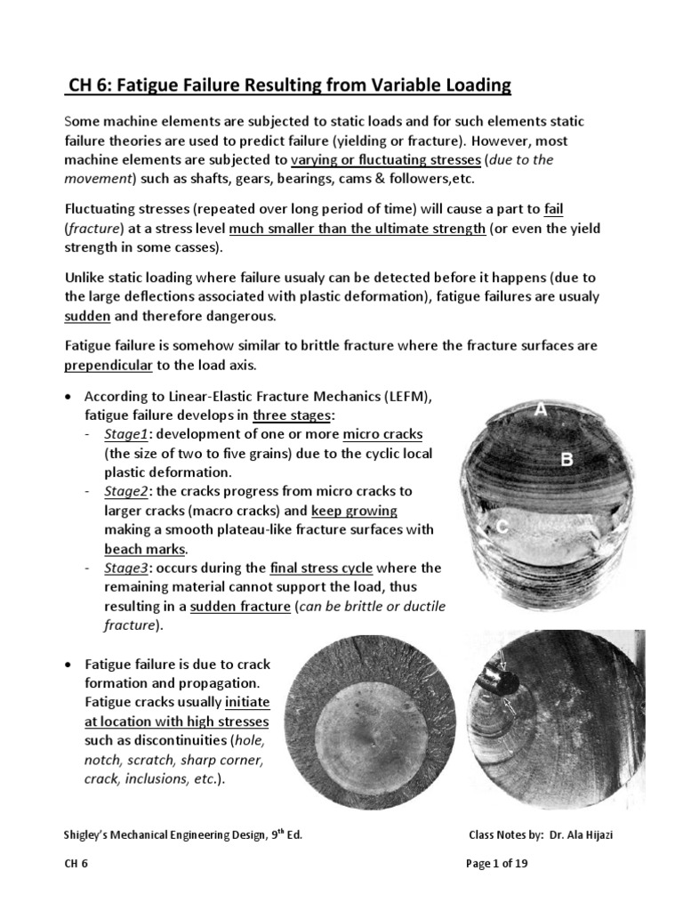 CH 6 Mechanical Design Notes | PDF