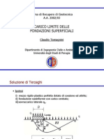 Fondazioni Superficiali - Dispensa Sul Calcolo Del Carico Limite