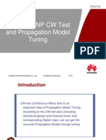WCDMA RNP CW Test and Propagation Model Tuning