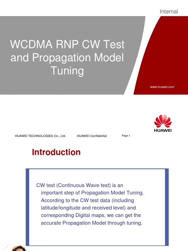 WCDMA CW Test & Propagation Model Guide | PDF | Radio Propagation | Waves
