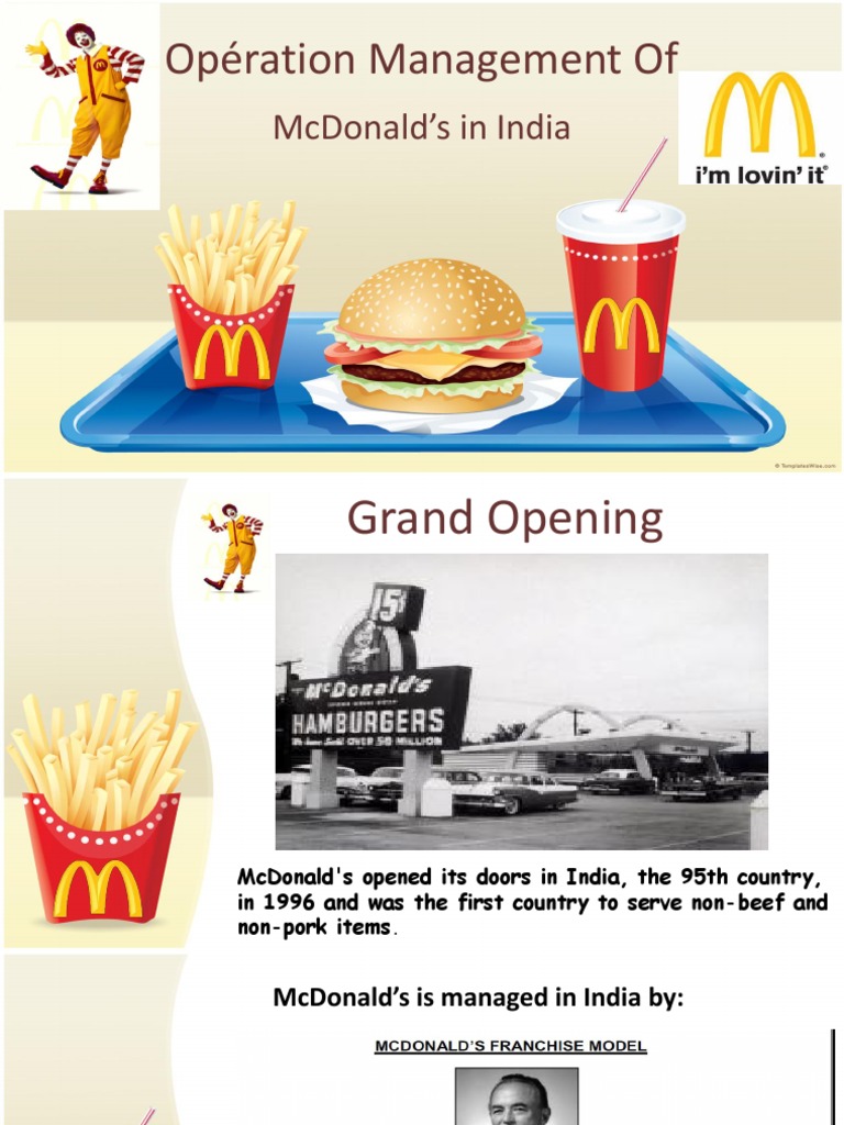Opération Management of MacDonalds | PDF | Mc Donald's | Inventory