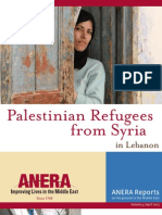 Palestinian Refugees From Syria in Lebanon