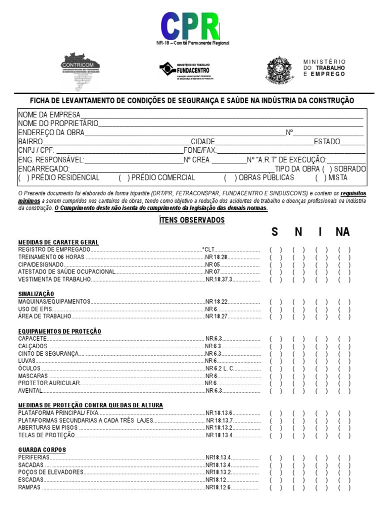 Checklist Construcao Civil | PDF