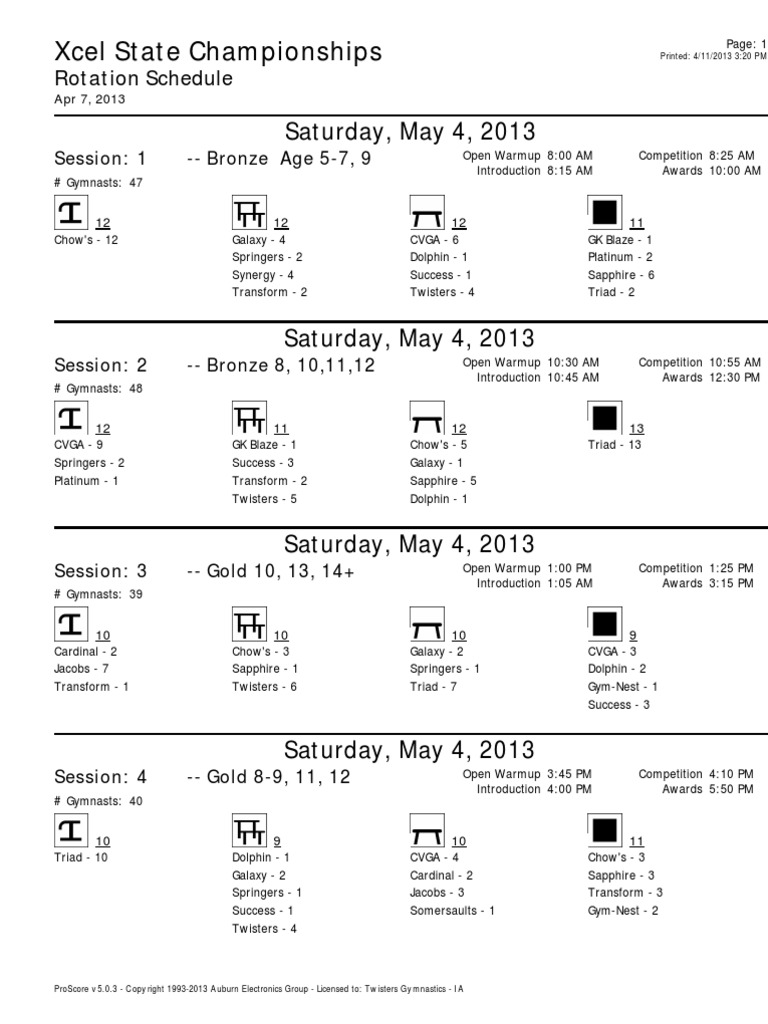 Twisters Meet Rotation Schedule PDF