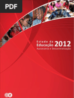 conselho nacional de educação 2013_o estado da educação 2012, autonomia e descentralização