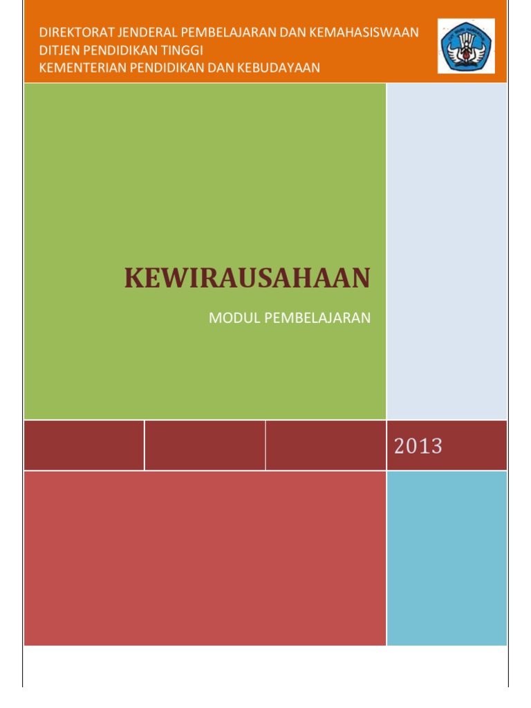 Buku Modul Kuliah Kewirausahaan