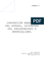 CUADERNO 3. Concepcion Marxista Del Estado, Dictadura Del Proletariado e Imperialismo