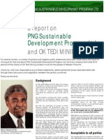 PNG Sustainable Development Program statement