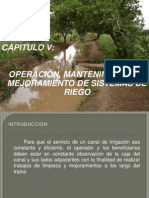 OPERACION, MANTENIMIENTO Y MEJORAMIENTO DE SISTEMA DE RIEGO.ppt