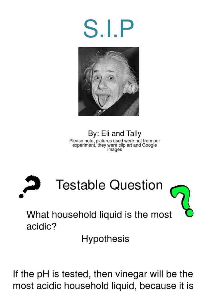 pH of Household Liquids FINAL Ph Physical Chemistry