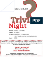 Trivia Night Flyer