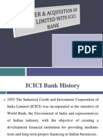 Merger & Acquisition of ICICI With ICICI Bank