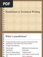 Parallelism in Technical Writing